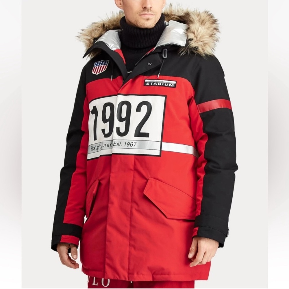 Polo Ralph Lauren Down Jacket Coat 1992 Stadium Collection‎ Ski Men’s Size S
